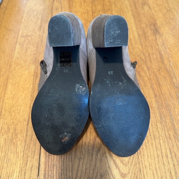 Dune booties - tan suede and leather - Picture 4 of 5